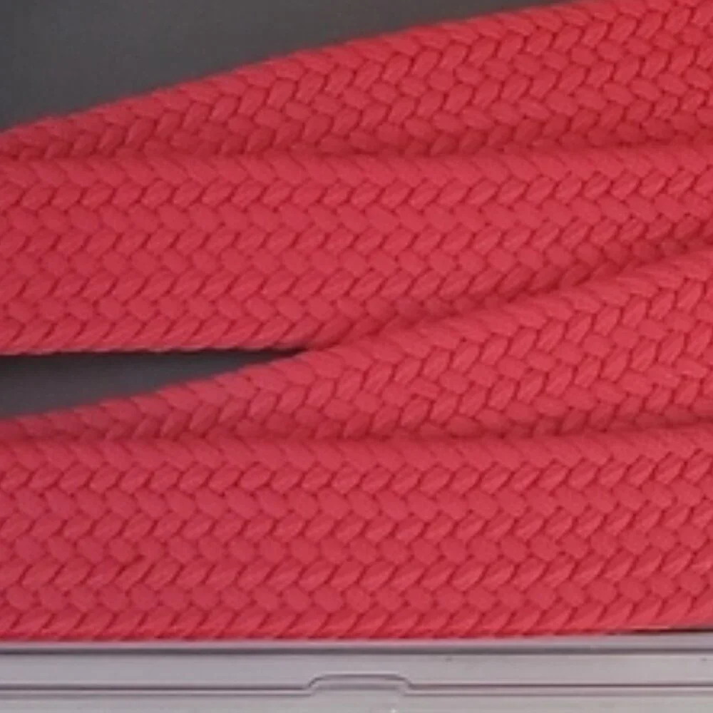 Bulliant Men's Braided Woven Stretch Belt Red Adjustable Expands up to 37